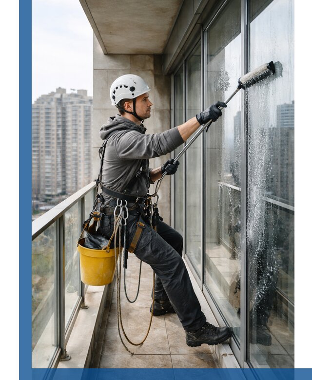 Профессиональная мойка балконного остекления в Ярославле