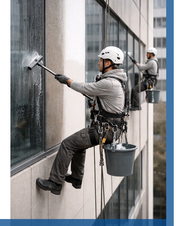 Мойка фасадов зданий в Ярославле под ключ от 359 р. | ВЫСОТНИК-Рсл