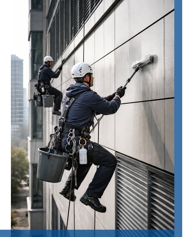 Мойка вентилируемого фасада в Ярославле от 257 р. | ВЫСОТНИК-Рсл