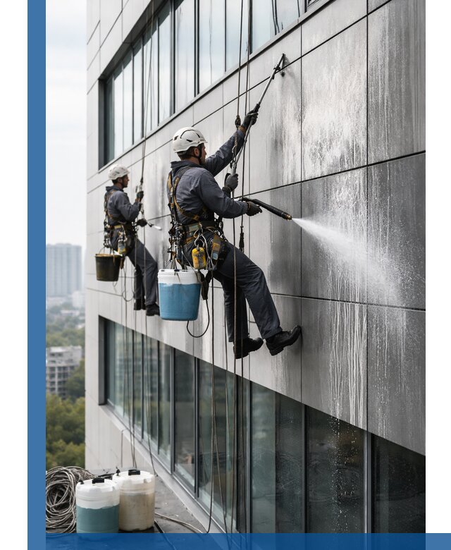 Профессиональная мойка вентилируемых фасадов в Ярославле