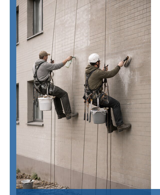 Удаление высолов с фасада зданий в Ярославле без повреждений и следов