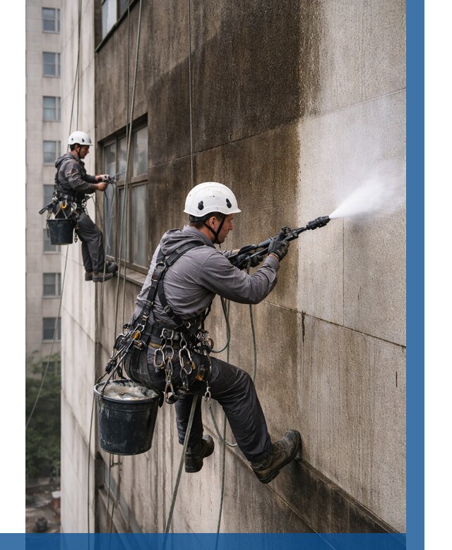 Очистка фасада от копоти в Ярославле от 257 р. | ВЫСОТНИК-Рсл