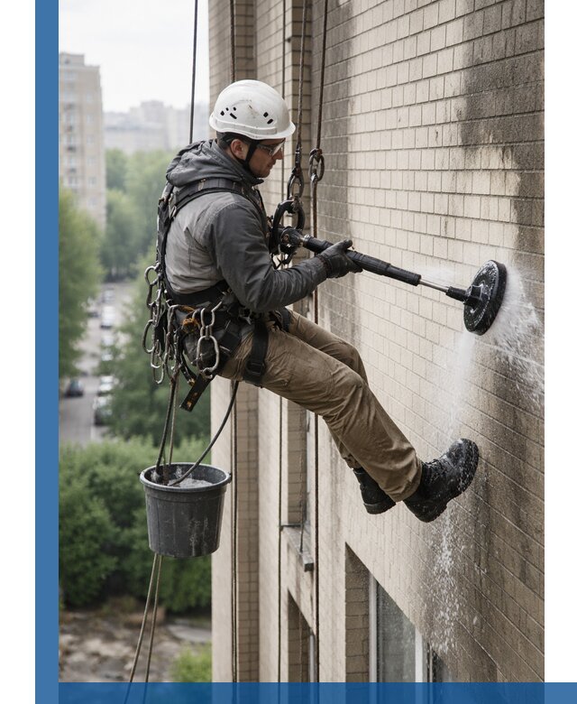 Очистка фасада от копоти в Ярославле профессионально и безопасно