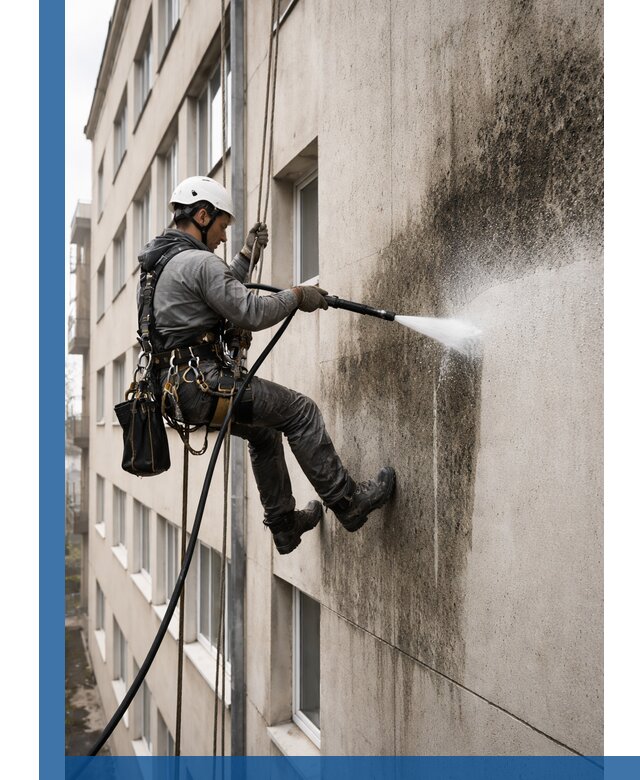 Профессиональная очистка фасадов от плесени в Ярославле