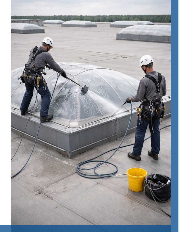 Мойка зенитных фонарей в Ярославле, заказать от 4621 р. | ВЫСОТНИК-Рсл