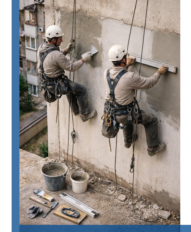 Комплексный ремонт штукатурного фасада с гарантией в Ярославле