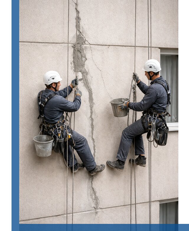 Заделка трещин на фасаде в Ярославле с гарантийным ремонтом