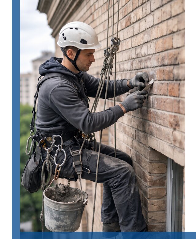 Качественный ремонт кирпичной кладки фасада в Ярославле с гарантией