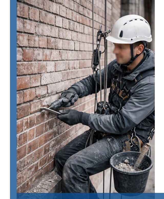 Расшивка кирпичных швов фасадов и стен, ремонт в Ярославле