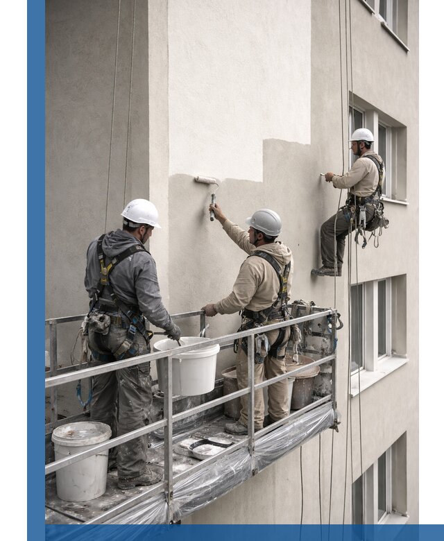 Покраска оштукатуренного фасада в Ярославле под ключ с гарантией