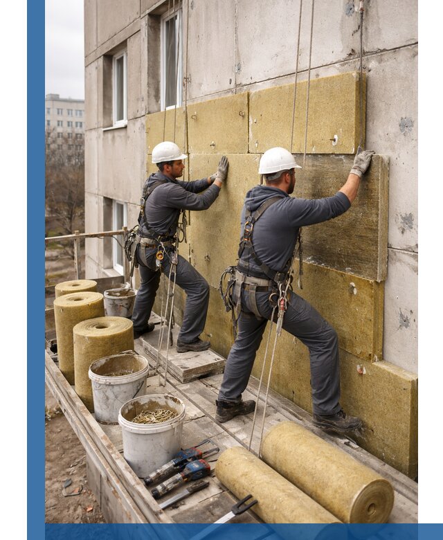 Утепление фасада минватой в Ярославле под ключ с гарантией