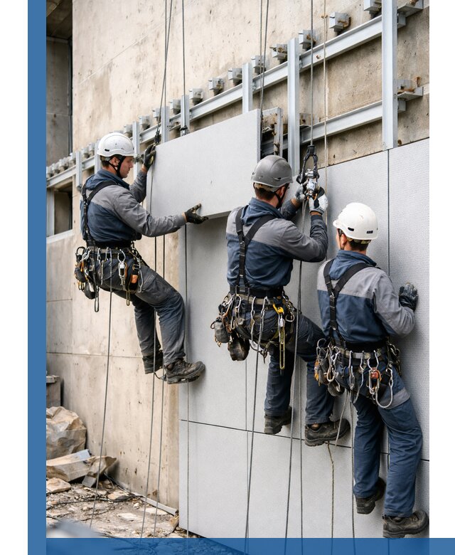 Монтаж вентилируемого фасада в Ярославле под ключ с гарантией качества