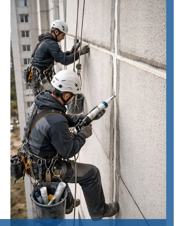 Герметизация межпанельных швов в Ярославле от 719 р. | ВЫСОТНИК-Рсл