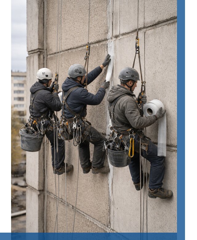 Ремонт межпанельных швов в Ярославле от 770 р. | ВЫСОТНИК-Рсл