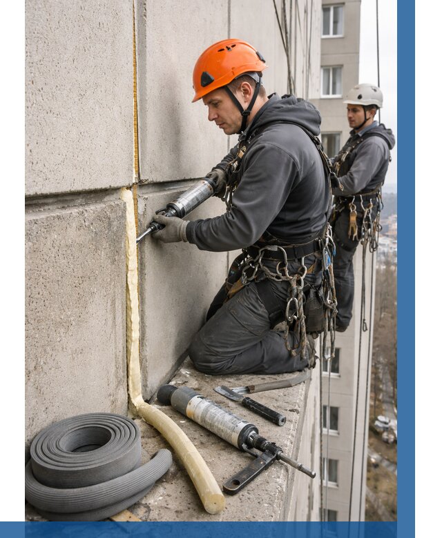 Теплый шов межпанельные швы в Ярославле от 719 р. | ВЫСОТНИК-Рсл