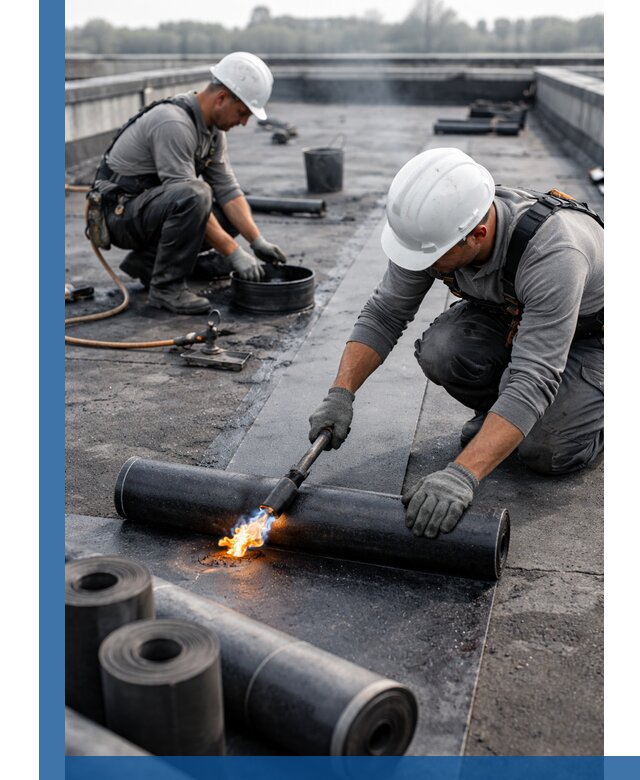 Ремонт рулонной кровли в Ярославле герметизация и восстановление