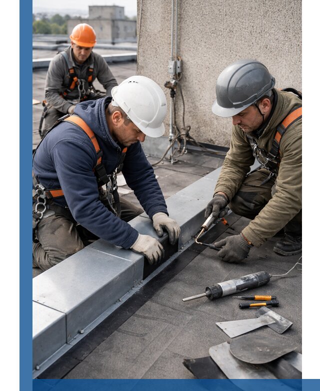 Ремонт кровельных примыканий в Ярославле профессионально