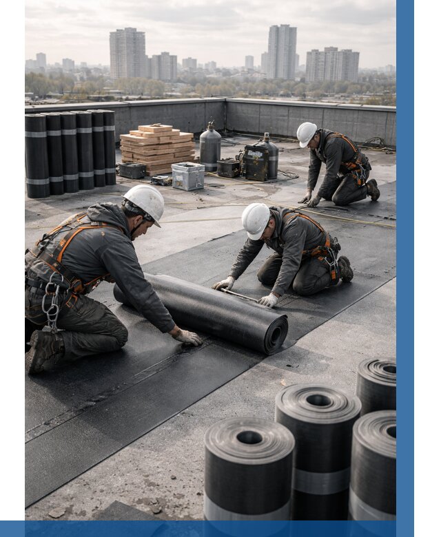 Монтаж мягкой кровли под ключ в Ярославле от 462 р. | ВЫСОТНИК-Рсл