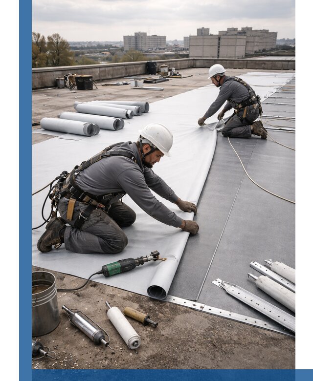 Монтаж мембранной кровли в Ярославле для промышленных зданий