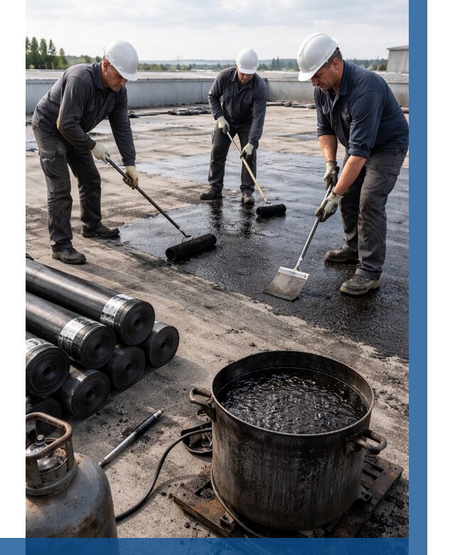 Гидроизоляция кровли мастикой в Ярославле от 616 р. | ВЫСОТНИК-Рсл