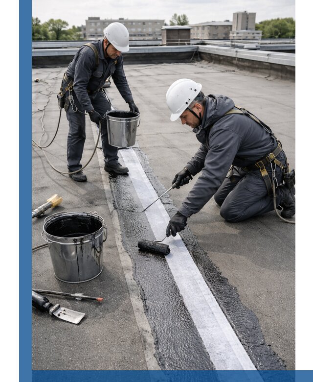 Гидроизоляция кровли мастикой в Ярославле надежная защита