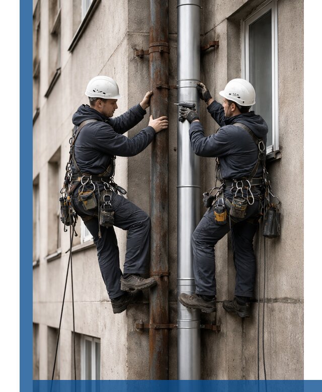 Замена водосточных труб в Ярославле: монтаж и демонтаж под ключ