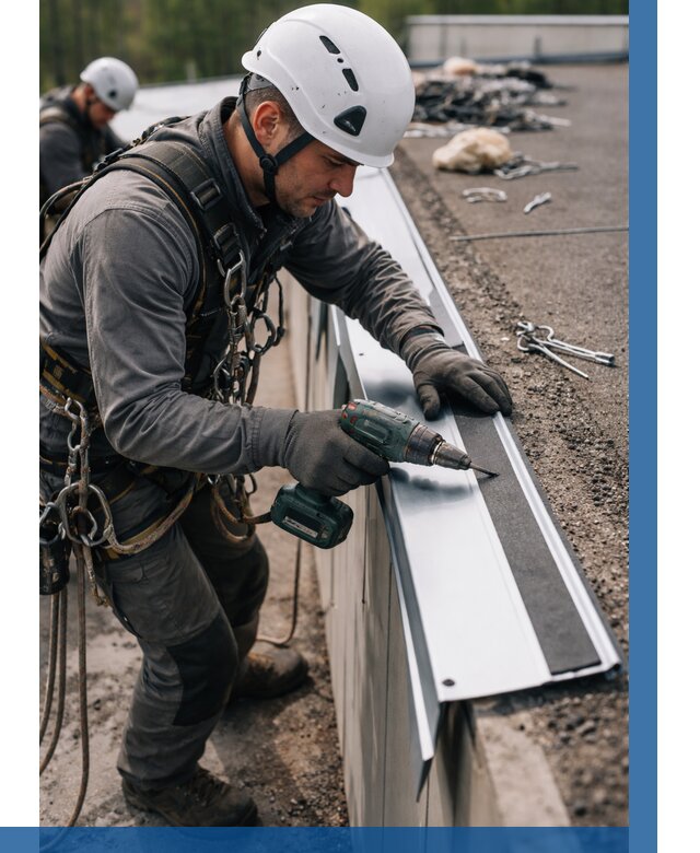 Монтаж капельника на кровле в Ярославле от 308 р. | ВЫСОТНИК-Рсл