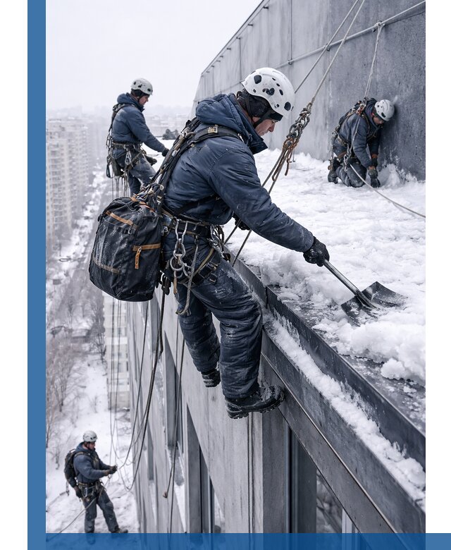 Абонентское обслуживание кровли зимой в Ярославле регулярный уход