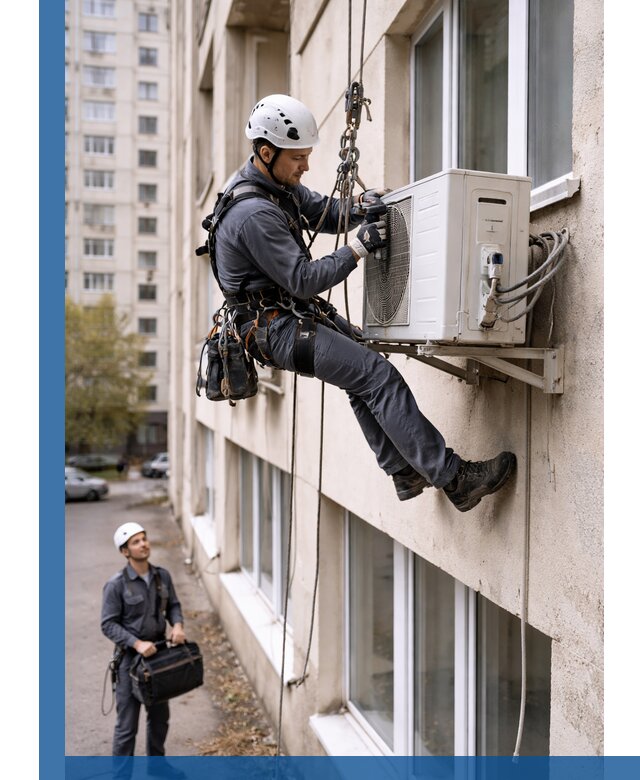 Демонтаж внешнего блока кондиционера в Ярославле профессионально