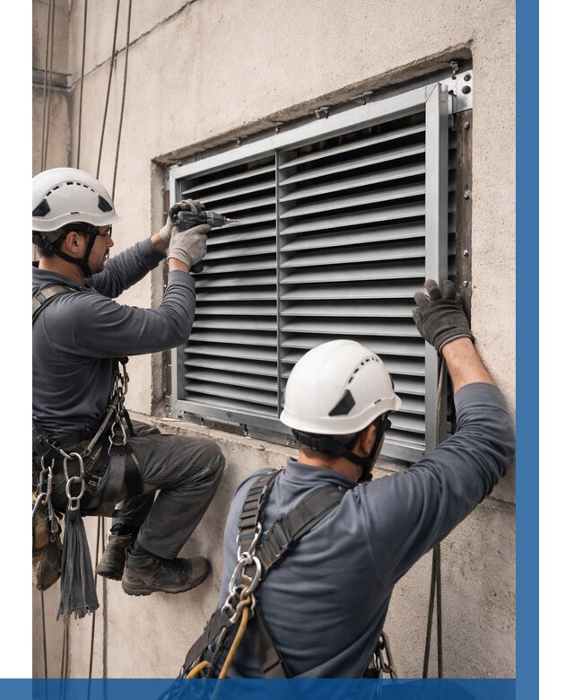 Монтаж вентиляционных решеток в Ярославле от 4621 р. | ВЫСОТНИК-Рсл