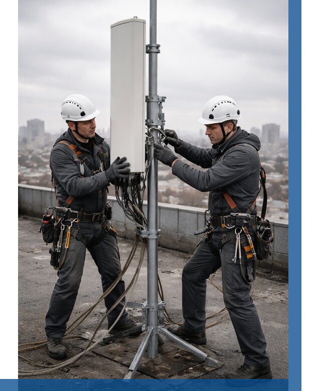 Монтаж антенн связи на крыше в Ярославле от 8728 р. | ВЫСОТНИК-Рсл