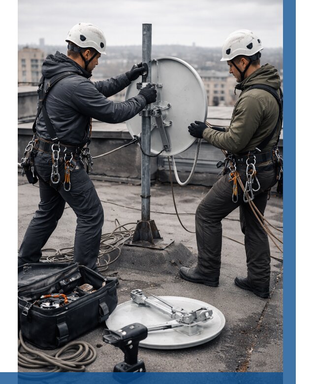 Демонтаж антенн на крыше в Ярославле от 4621 р. | ВЫСОТНИК-Рсл