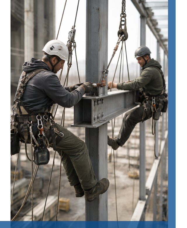 Монтаж металлоконструкций на высоте в Ярославле от 3594 р. | ВЫСОТНИК-Рсл