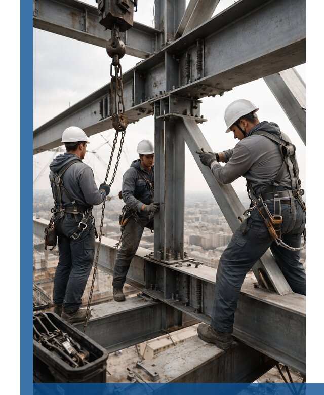 Профессиональный монтаж металлоконструкций на высоте в Ярославле