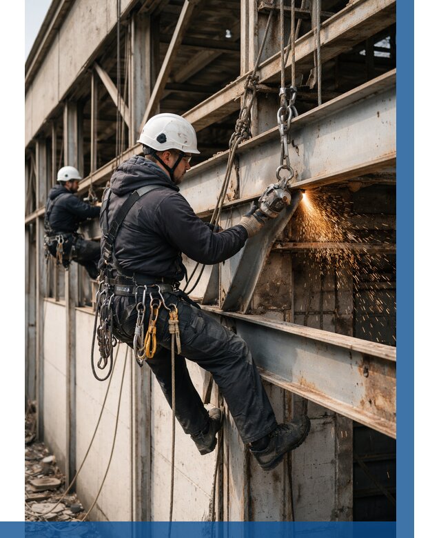 Демонтаж металлоконструкций на высоте в Ярославле от 6674р. |ВЫСОТНИК-Рсл