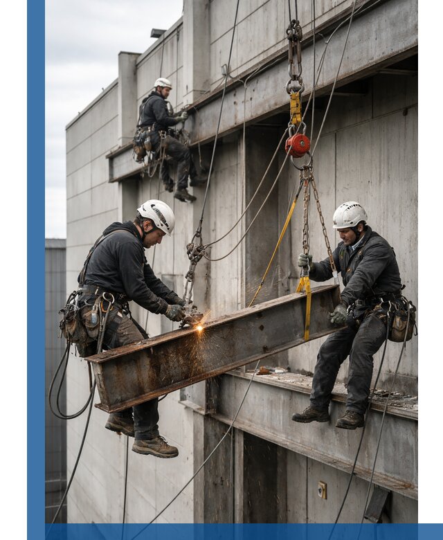 Демонтаж металлоконструкций на высоте в Ярославле под ключ