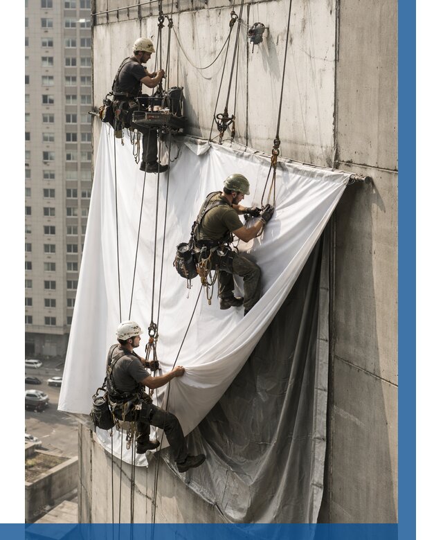 Замена баннерного полотна в Ярославле от 6674 р. | ВЫСОТНИК-Рсл—заказать