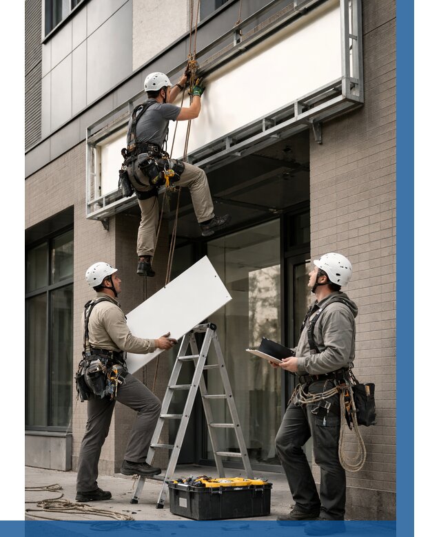 Монтаж светового короба в Ярославле от 6674 р. | ВЫСОТНИК-Рсл