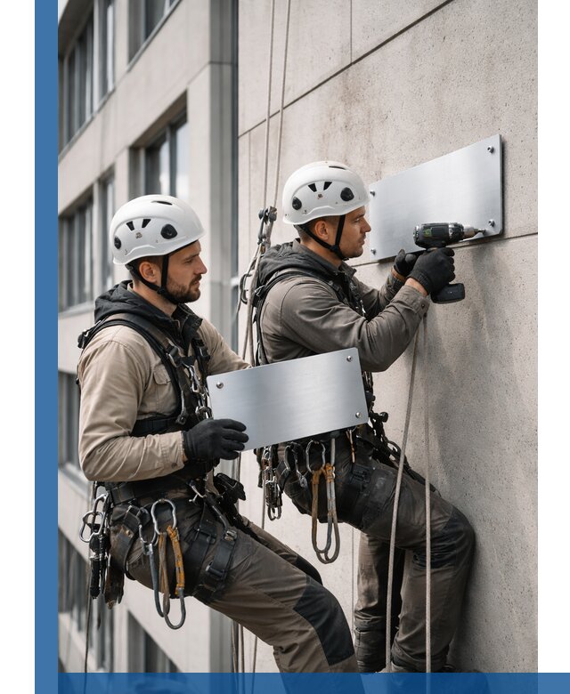 Монтаж табличек и указателей в Ярославле для зданий и сооружений