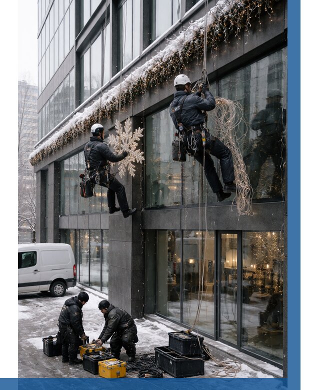 Демонтаж новогоднего оформления в Ярославле от 5647 р. | ВЫСОТНИК-Рсл