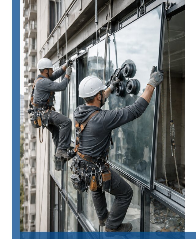 Витражное остекление фасадов и лоджий в Ярославле под ключ