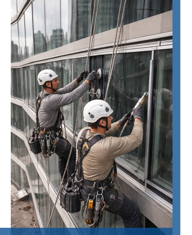 Радиусное остекление фасада в Ярославле от 12322 р. | ВЫСОТНИК-Рсл