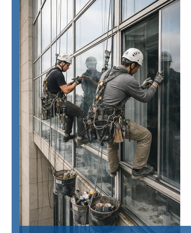 Ремонт витражных конструкций и фасадного остекления в Ярославле