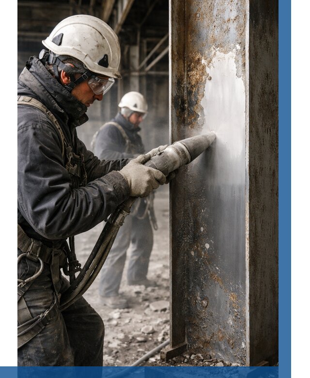 Удаление старой краски с металла в Ярославле от 462 р. | ВЫСОТНИК-Рсл