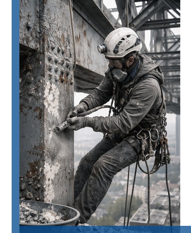 Удаление старой краски с металлических конструкций в Ярославле