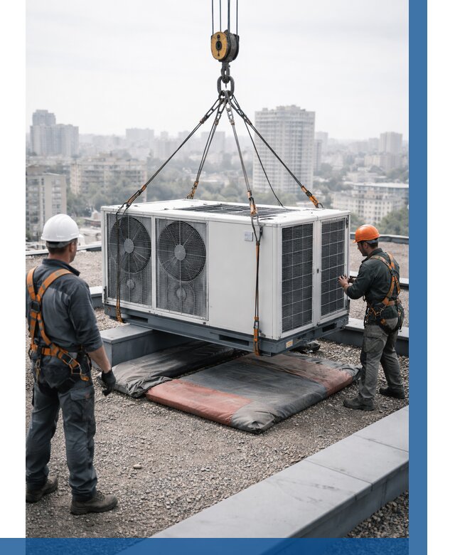 Подъем груза на крышу в Ярославле от 5134 р. | ВЫСОТНИК-Рсл заказать