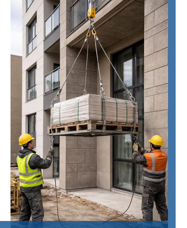 Подъем керамогранита на этаж в Ярославле от 3594 р. | ВЫСОТНИК-Рсл