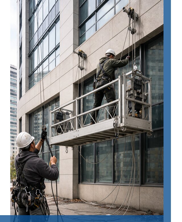 Монтаж и подъем фасадной люльки в Ярославле от 12322 р. | ВЫСОТНИК-Рсл