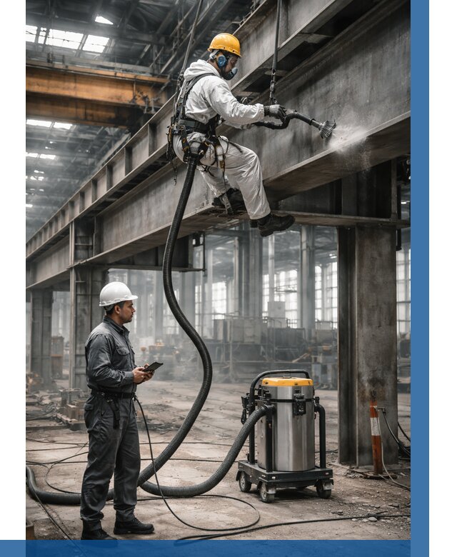 Обеспыливание конструкций в цехе в Ярославле от 4313 р. | ВЫСОТНИК-Рсл