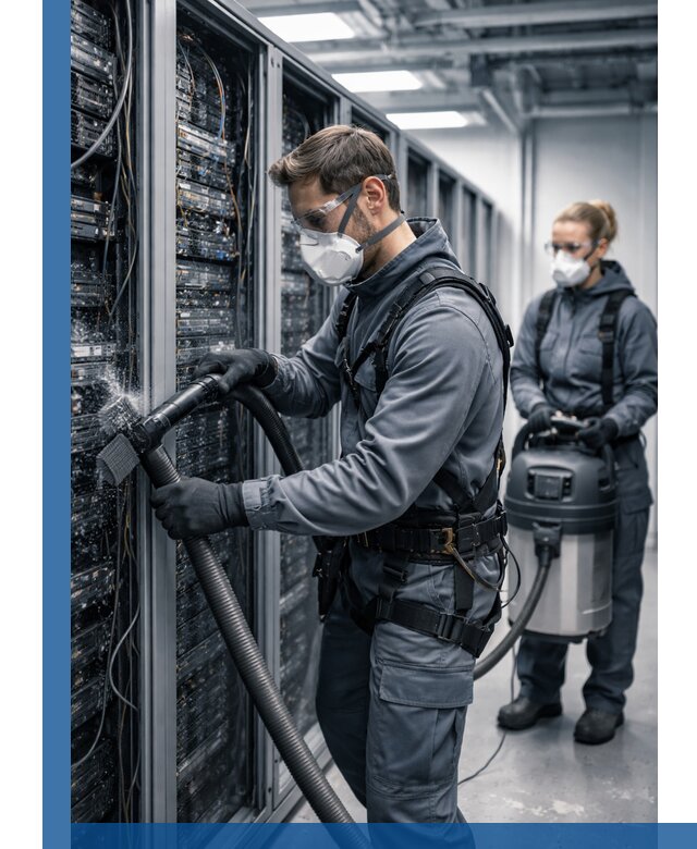 Обеспыливание серверной комнаты в Ярославле, профессиональная очистка